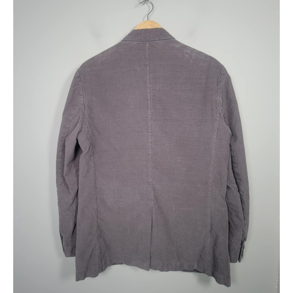 J. Crew Mens M Corduroy Blazer Sport Coat 100% Cotton Casual Jacket Gray - Picture 2 of 14